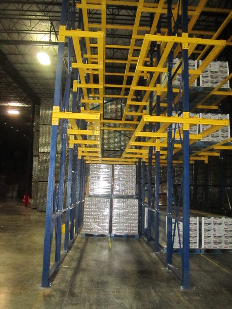 Custom integrated warehouse storage system